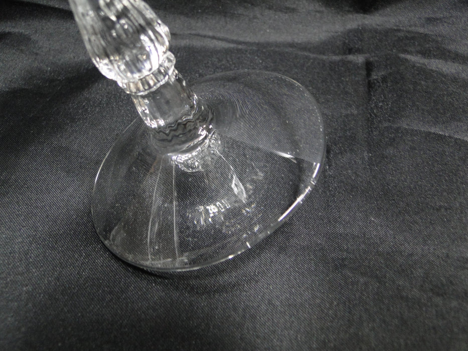 Fostoria Navarre Clear, Stem 6016, Etch 327: Water or Wine Goblet, 7 3/4", As Is