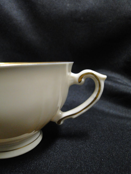 Syracuse Brantley, Wide Gold Trim: Cup & Saucer Set, 2 1/4" Tall