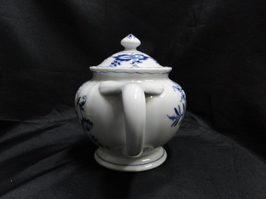 Blue Danube, Blue Onion: Teapot w/ Lid, 6" Tall