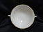 Syracuse Brantley, Wide Gold Trim: Cream Soup Bowl, 5" x 2 1/8" Tall