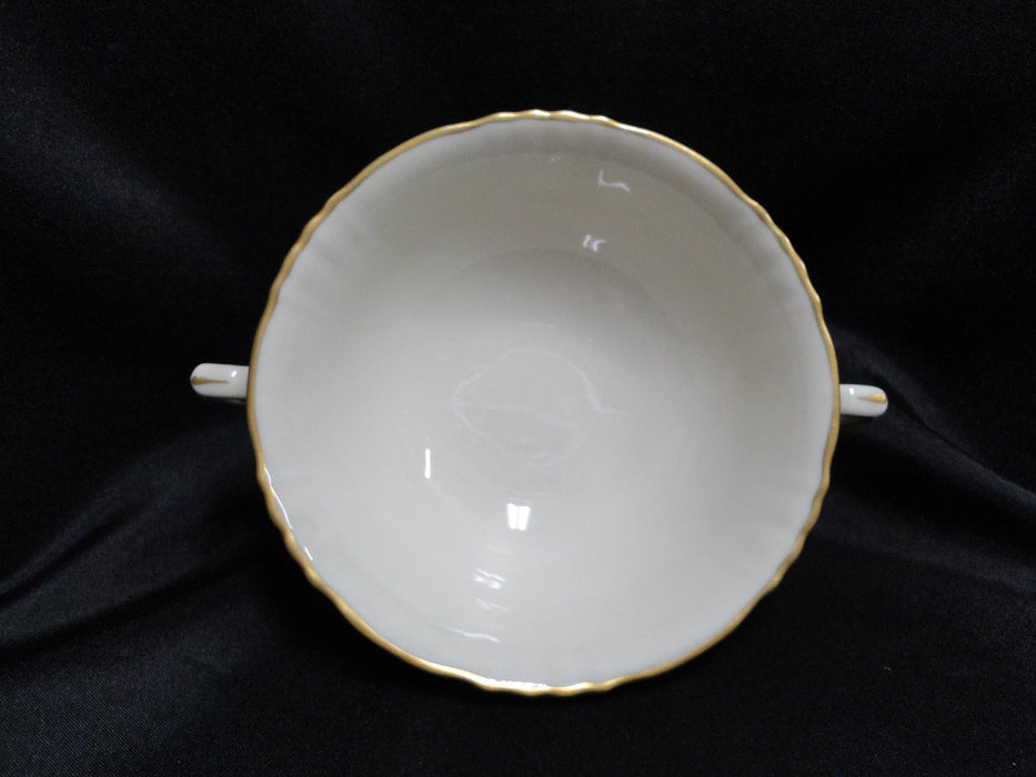 Syracuse Brantley, Wide Gold Trim: Cream Soup Bowl, 5" x 2 1/8" Tall