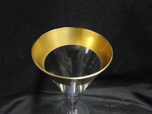 Dorothy Thorpe Golden Band, Wide Gold Band: Wine Glass, 6", As Is