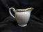 Syracuse Brantley, Wide Gold Trim: Creamer / Cream Pitcher, 3 3/4" Tall