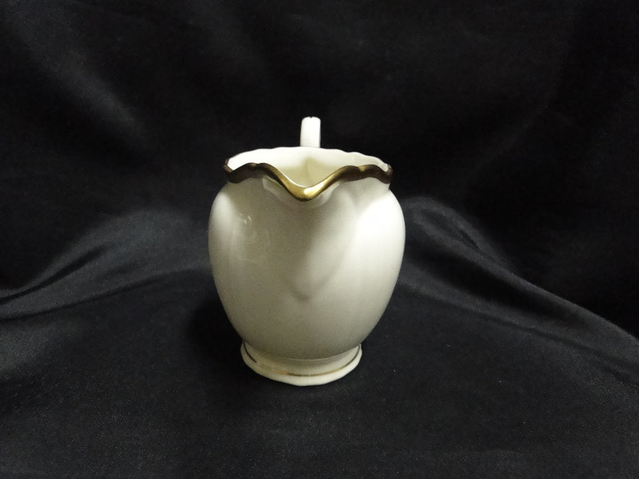 Syracuse Brantley, Wide Gold Trim: Creamer / Cream Pitcher, 3 3/4" Tall