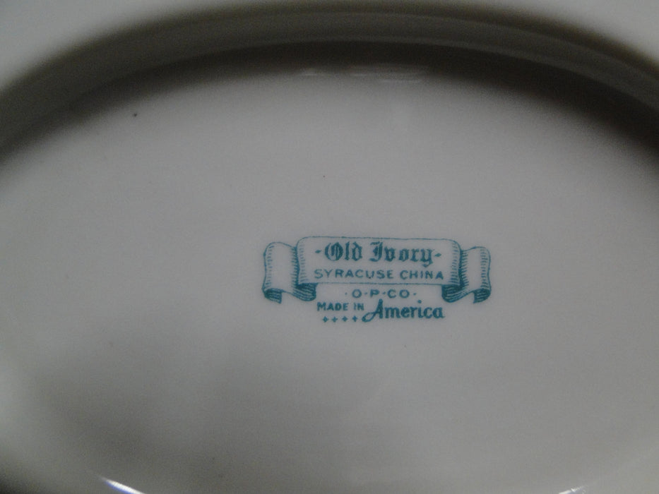 Syracuse Brantley, Wide Gold Trim: Gravy Boat w/ Attached Underplate, As Is