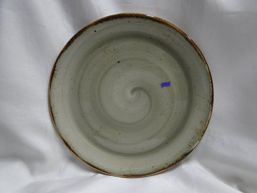 Steelite Craft, England: Green Coupe Dinner Plate, 10", Flaw