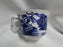 Burleigh / Burgess & Leigh Willow Blue Gold Trim: Cup & Saucer Set, Crazing