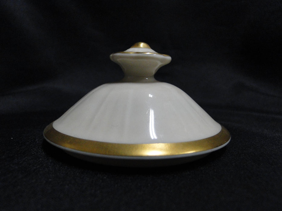 Syracuse Brantley, Wide Gold Trim: Sugar Bowl & Lid, 4 1/2" Tall, As Is