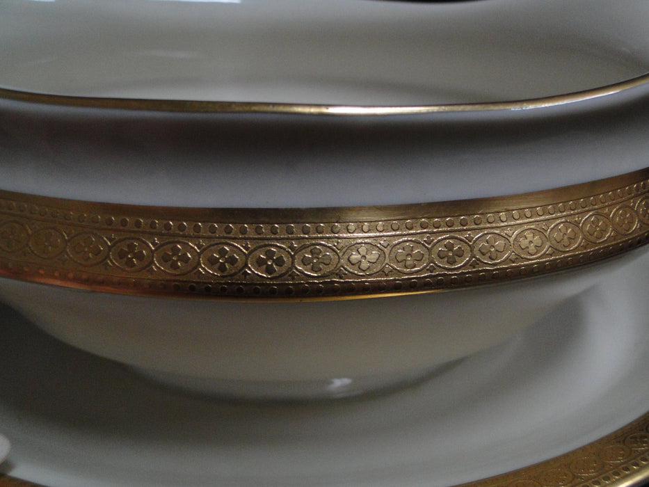 Syracuse Bracelet, Gold Encrusted Band: Gravy Boat w/ Attached Underplate, As Is