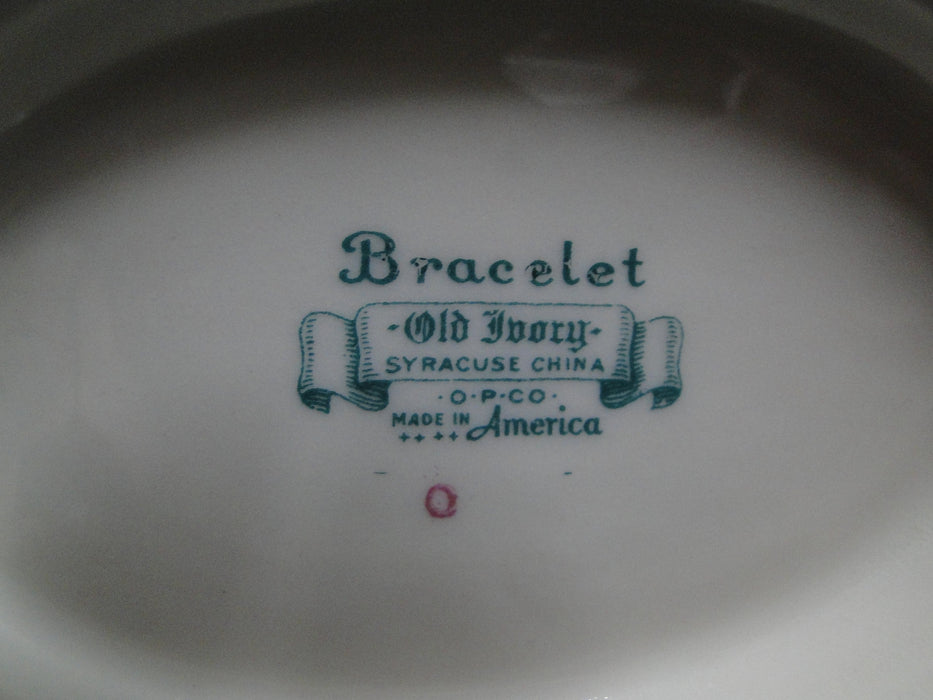 Syracuse Bracelet, Gold Encrusted Band: Gravy Boat w/ Attached Underplate, As Is