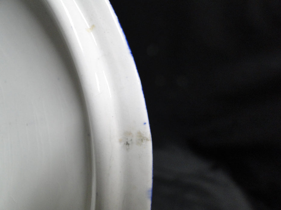 Myott Staffordshire Corinth Blue, Scrolls on Blue Band: Serving Bowl & Lid As Is