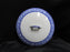 Myott Staffordshire Corinth Blue, Scrolls on Blue Band: Serving Bowl & Lid As Is