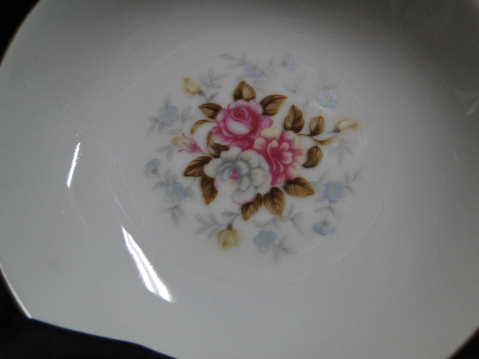 Wentworth Petit Point Floral Center, Grey Fern: Fruit Bowl (s), 5 1/2"