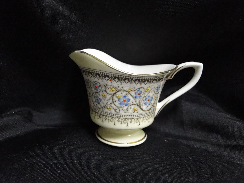 Royal Worcester Lady Evelyn, Scrolls, Florals: Small Creamer, 2 1/4" Tall
