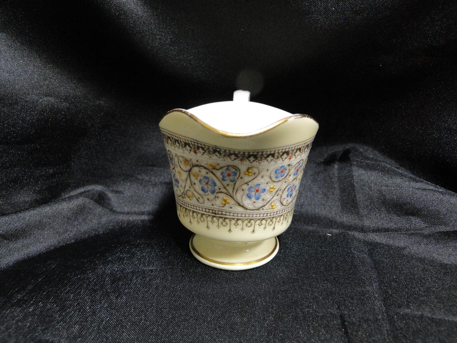 Royal Worcester Lady Evelyn, Scrolls, Florals: Small Creamer, 2 1/4" Tall