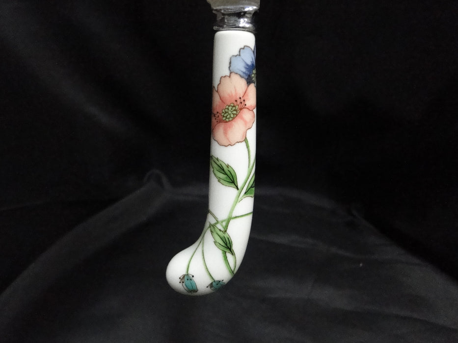 Villeroy & Boch Amapola, Blue & Orange Flowers, Prill: Cheese Knife, 8 3/8"