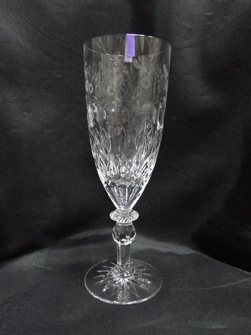 Rogaska Gallia, Gray & Polished Florals: Iced Tea, 9 5/8", Star Base, As Is