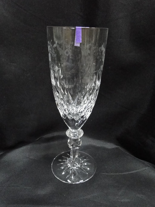 Rogaska Gallia, Gray & Polished Florals: Iced Tea, 9 5/8", Star Base, As Is