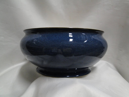 Denby Boston, Dark Blue, Brown Trim: Round Serving Bowl, 8 1/4", As Is