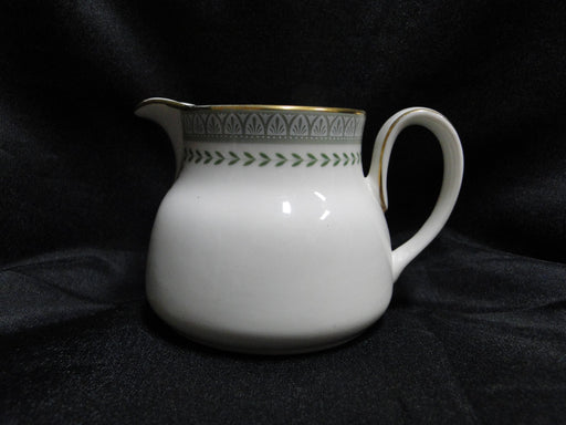 Royal Doulton Berkshire: Green Border & Laurel: Creamer / Cream Pitcher, 2 1/2"