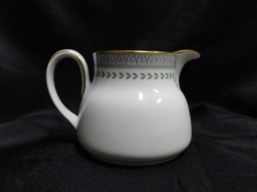 Royal Doulton Berkshire: Green Border & Laurel: Creamer / Cream Pitcher, 2 1/2"