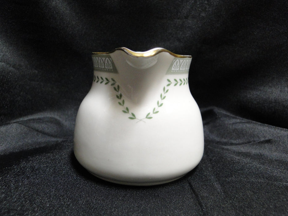 Royal Doulton Berkshire: Green Border & Laurel: Creamer / Cream Pitcher, 2 1/2"