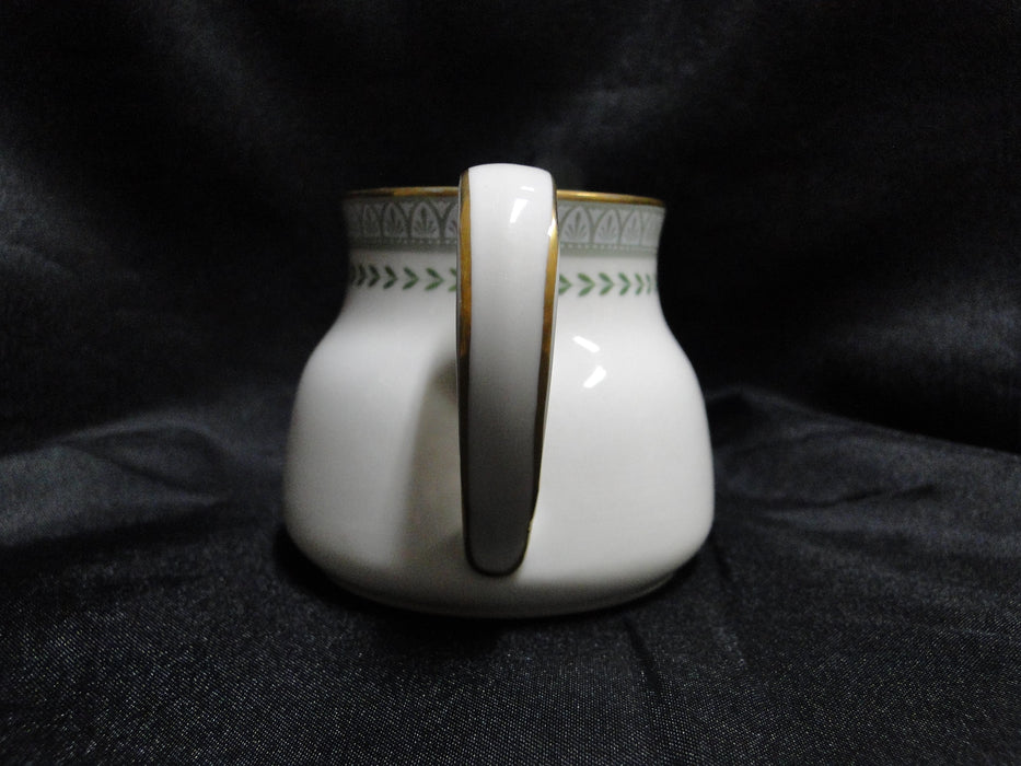 Royal Doulton Berkshire: Green Border & Laurel: Creamer / Cream Pitcher, 2 1/2"