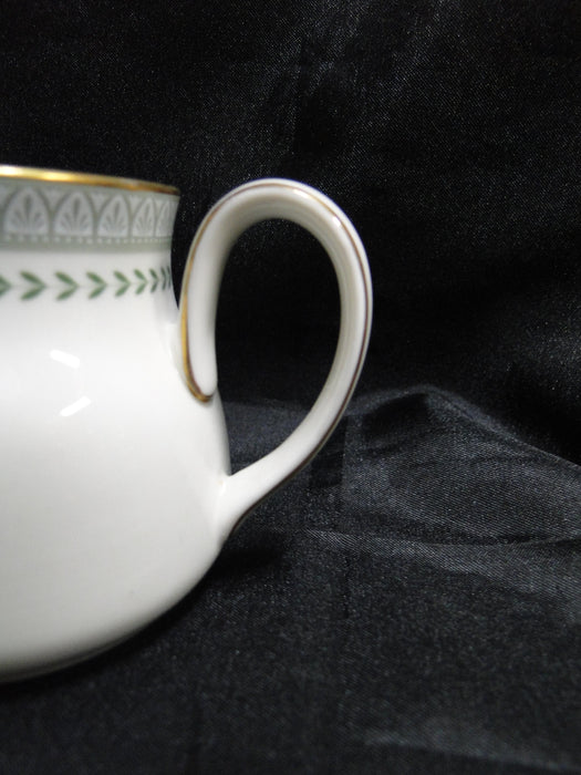 Royal Doulton Berkshire: Green Border & Laurel: Creamer / Cream Pitcher, 2 1/2"