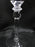 Rogaska Gallia, Gray & Polished Florals: Water or Wine Goblet (s), 9 1/4" X Base