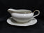 Elfenbein (Bavaria) Ivory w/ Gold Trim: Gravy Boat w/ Attached Underplate