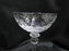Rogaska Gallia, Gray & Polished Florals: Champagne / Sherbet (s), 7 1/8", X Base