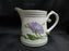 Villeroy & Boch Amapola, Purple Flowers: Creamer / Cream Pitcher, 3 1/2" Tall