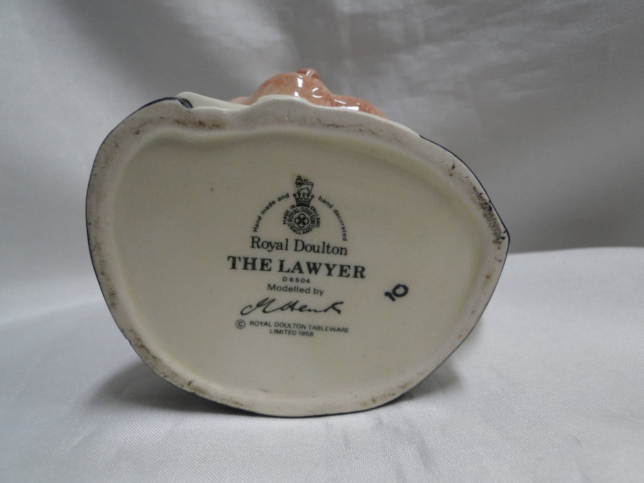 Royal Doulton Toby Jug: "The Lawyer", D6504, 4" Tall