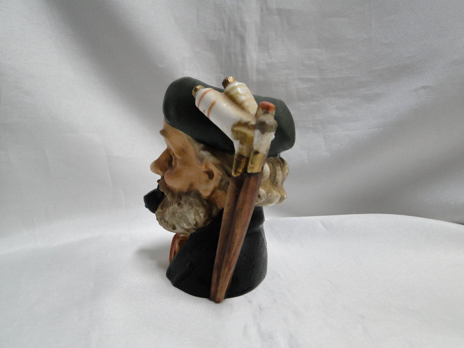 Toby Jug: Artist Smoking a Pipe, 4" Tall, Crazing