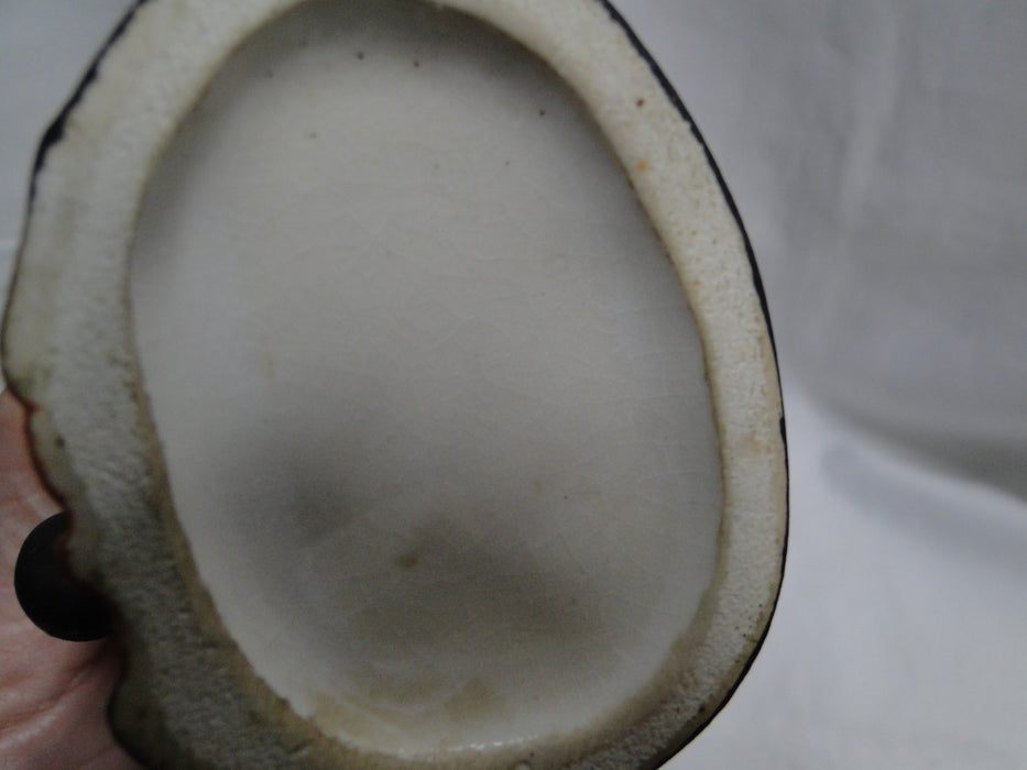 Toby Jug: Artist Smoking a Pipe, 4" Tall, Crazing