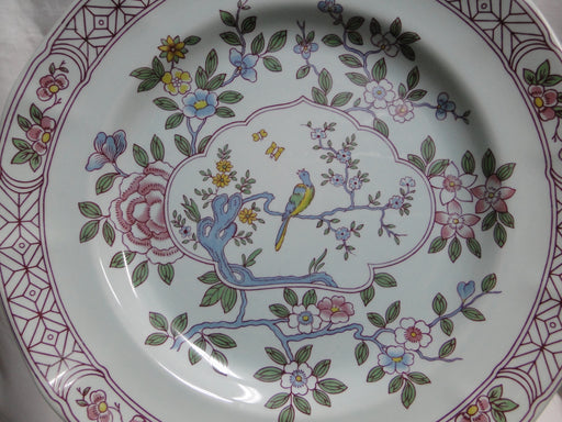 Adams Singapore Bird, Celadon w/ Florals: Dinner Plate (s), 10 1/8"