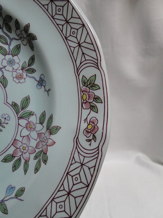 Adams Singapore Bird, Celadon w/ Florals: Dinner Plate (s), 10 1/8"