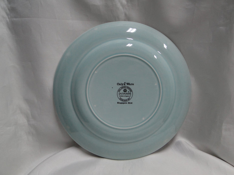 Adams Singapore Bird, Celadon w/ Florals: Dinner Plate (s), 10 1/8"