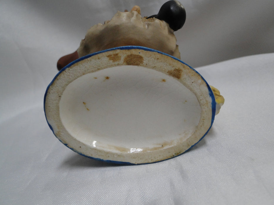 Toby Jug: Sailor Smoking a Pipe, 4" Tall, Crazing