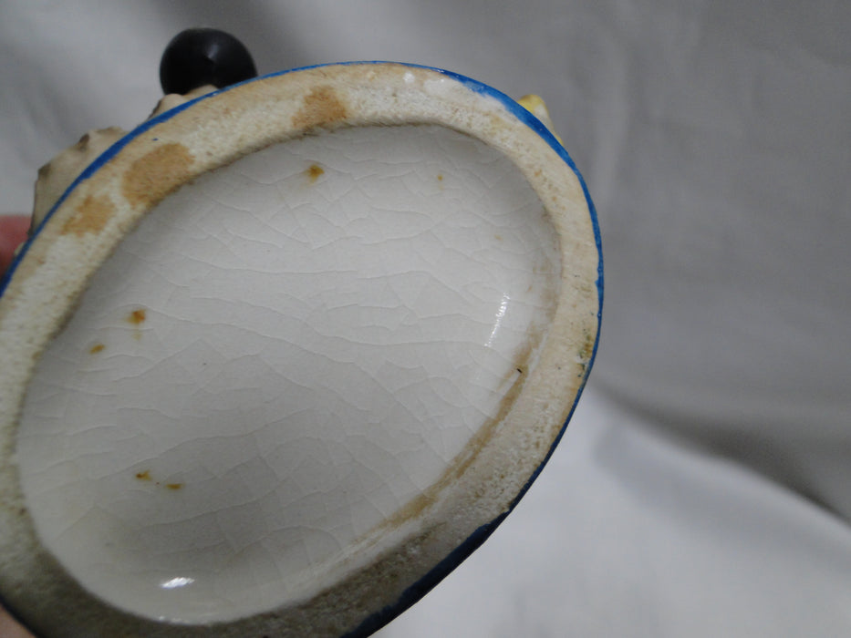 Toby Jug: Sailor Smoking a Pipe, 4" Tall, Crazing