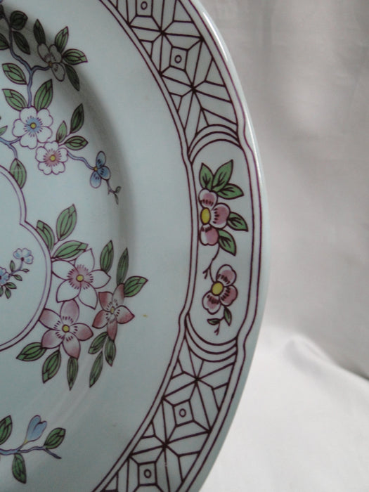 Adams Singapore Bird, Celadon w/ Florals: Dinner Plate, 10 1/8", Nick