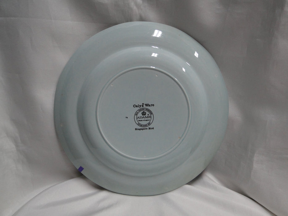 Adams Singapore Bird, Celadon w/ Florals: Dinner Plate, 10 1/8", Nick