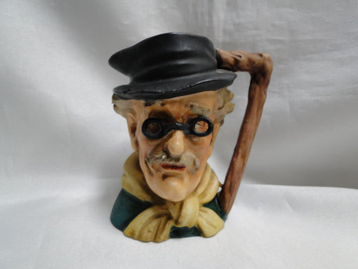 Toby Jug: Man w/ Eyeglasses, 4" Tall, As Is