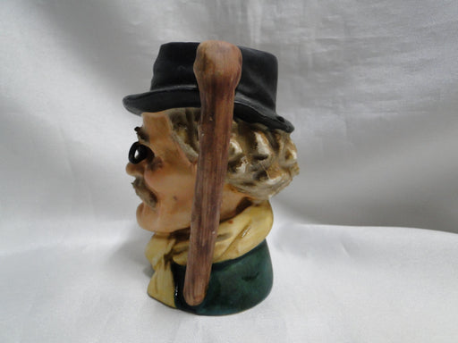 Toby Jug: Man w/ Eyeglasses, 4" Tall, As Is