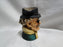 Toby Jug: Man w/ Eyeglasses, 4" Tall, As Is
