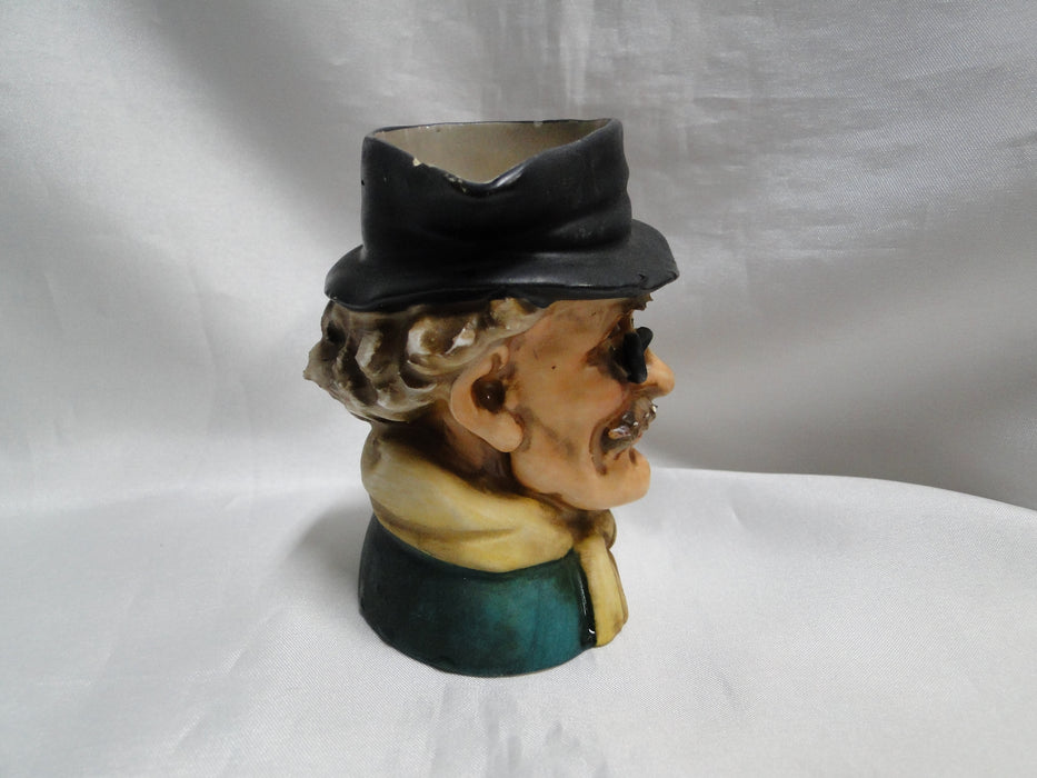 Toby Jug: Man w/ Eyeglasses, 4" Tall, As Is