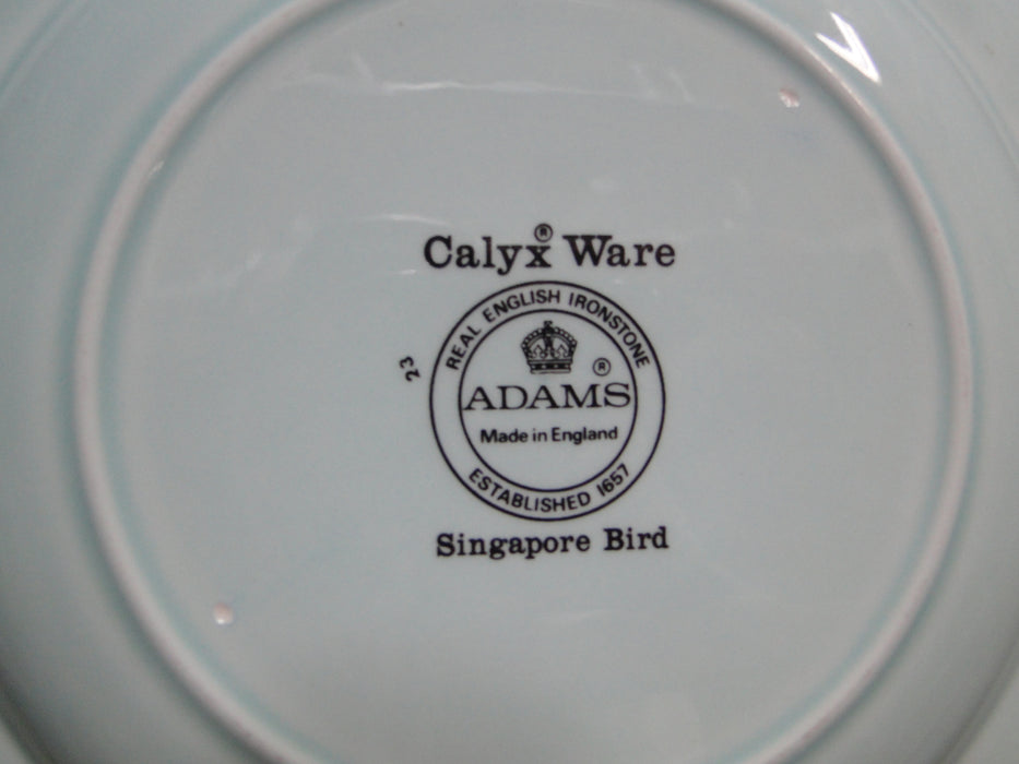Adams Singapore Bird, Celadon w/ Florals: Salad Plate (s), 8 1/8"
