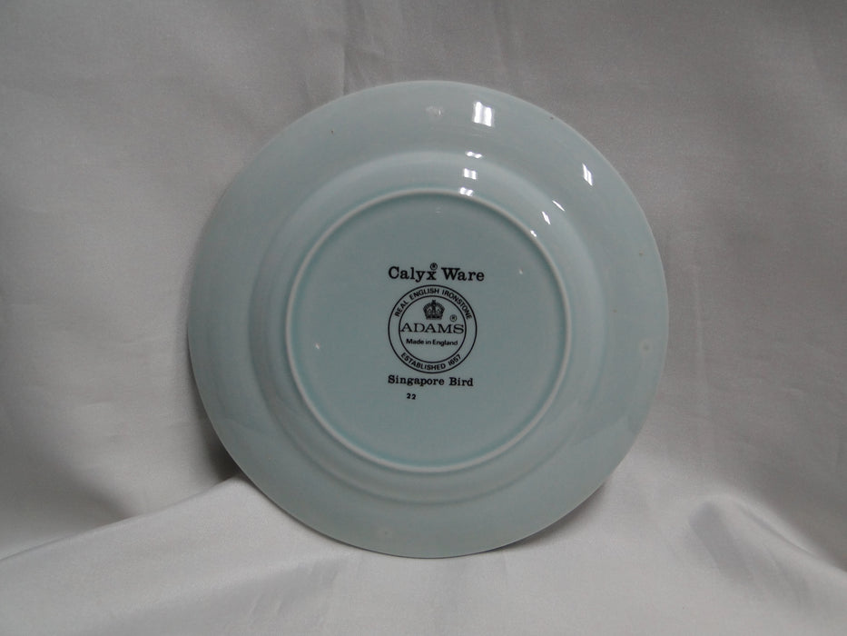 Adams Singapore Bird, Celadon w/ Florals: Bread Plate (s), 6"