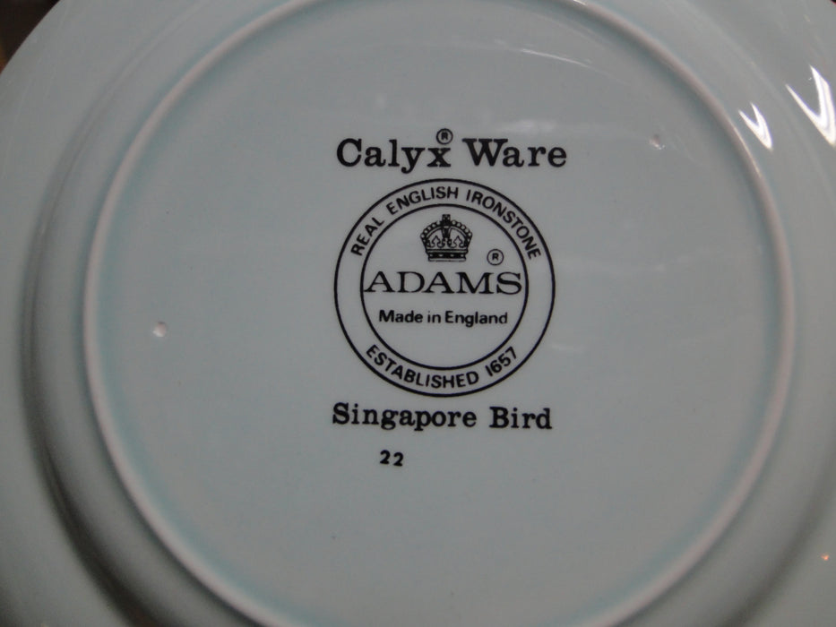 Adams Singapore Bird, Celadon w/ Florals: Bread Plate (s), 6"