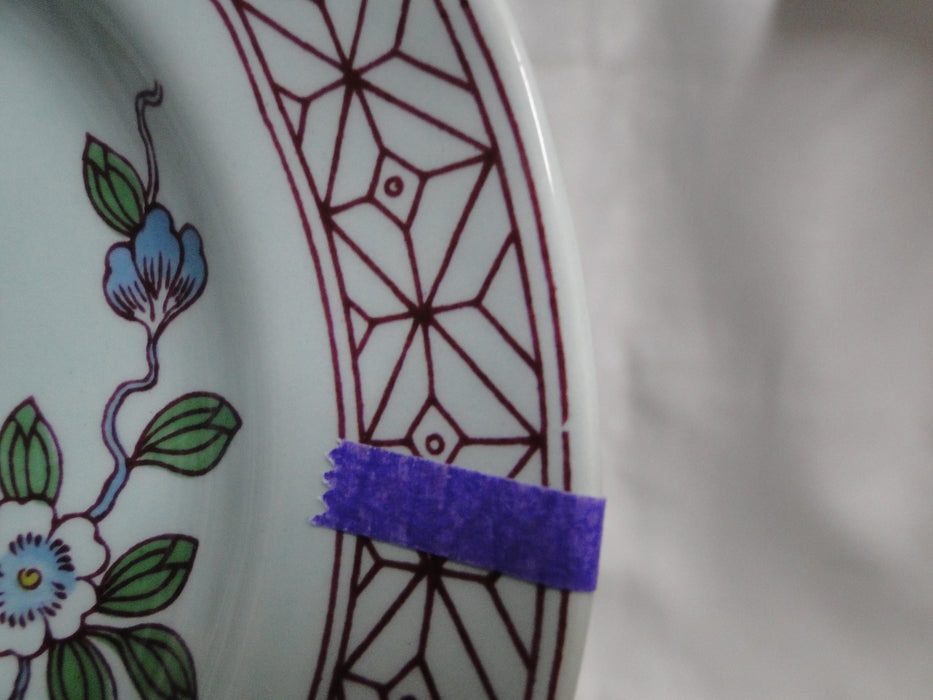 Adams Singapore Bird, Celadon w/ Florals: Bread Plate (s), 6"